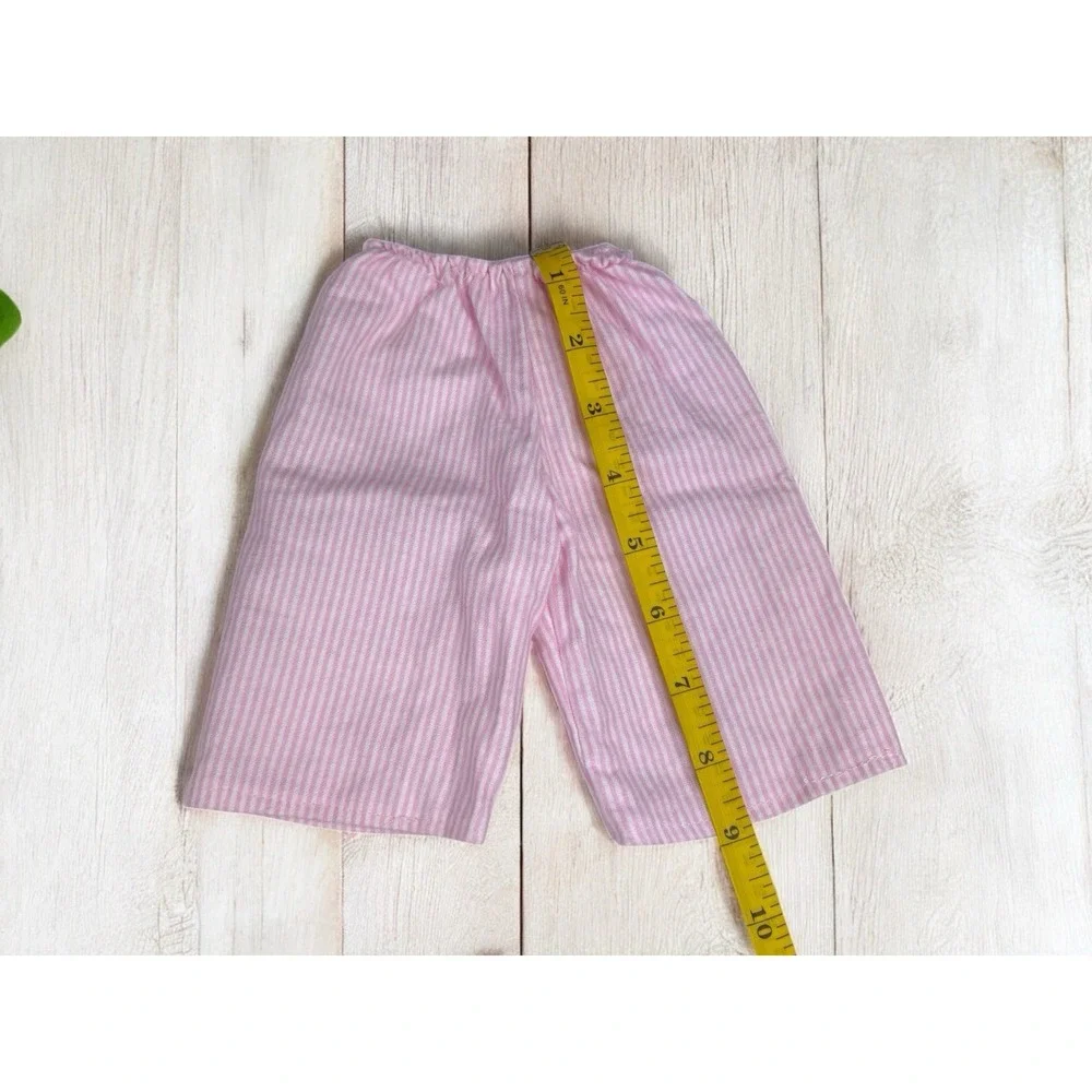 Pink Pajama Set With Snow Flake Buttons And Pink Slippers‎ For 18